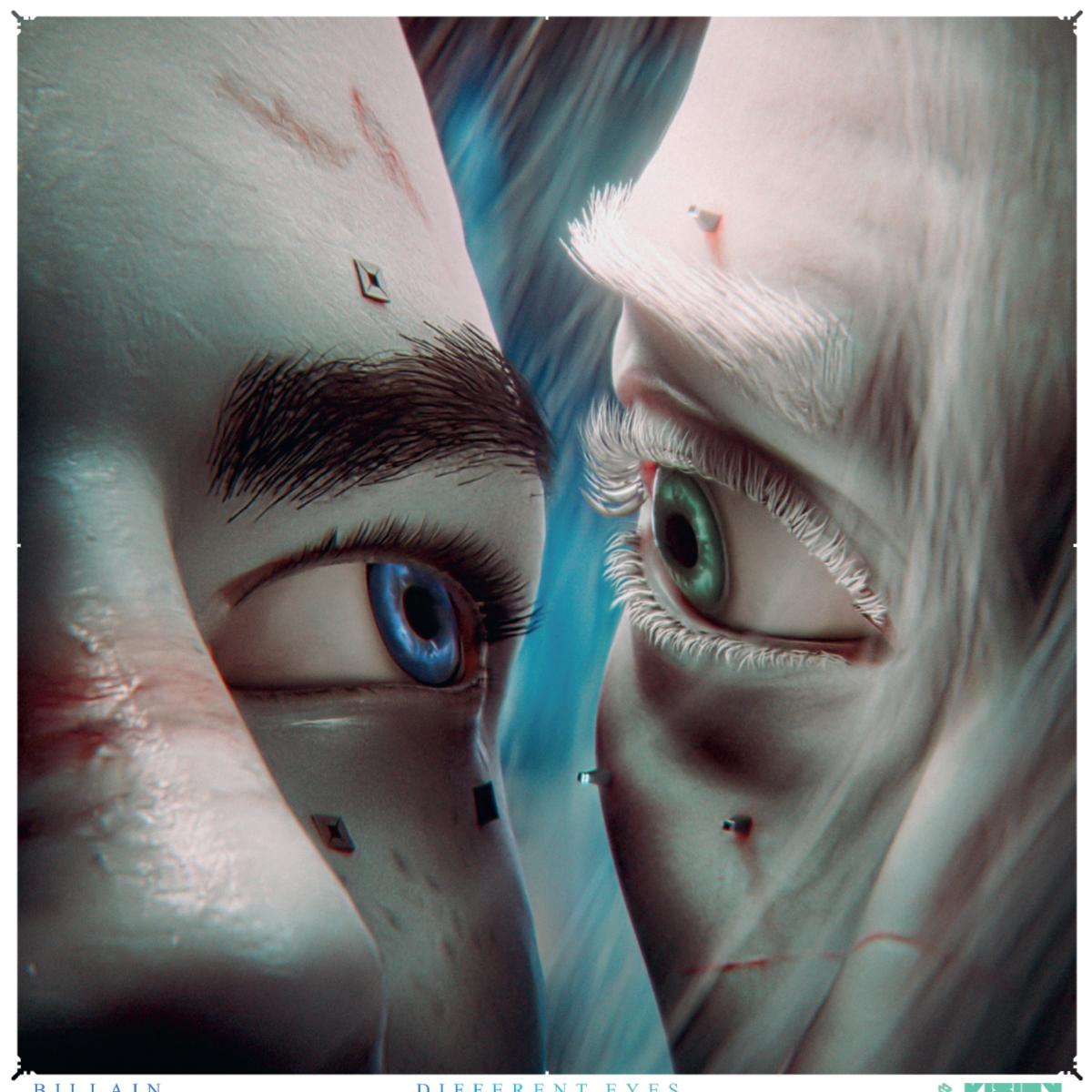 Billain - Different Eyes [blue marbled disc + green marbled disc / printed sleeve]