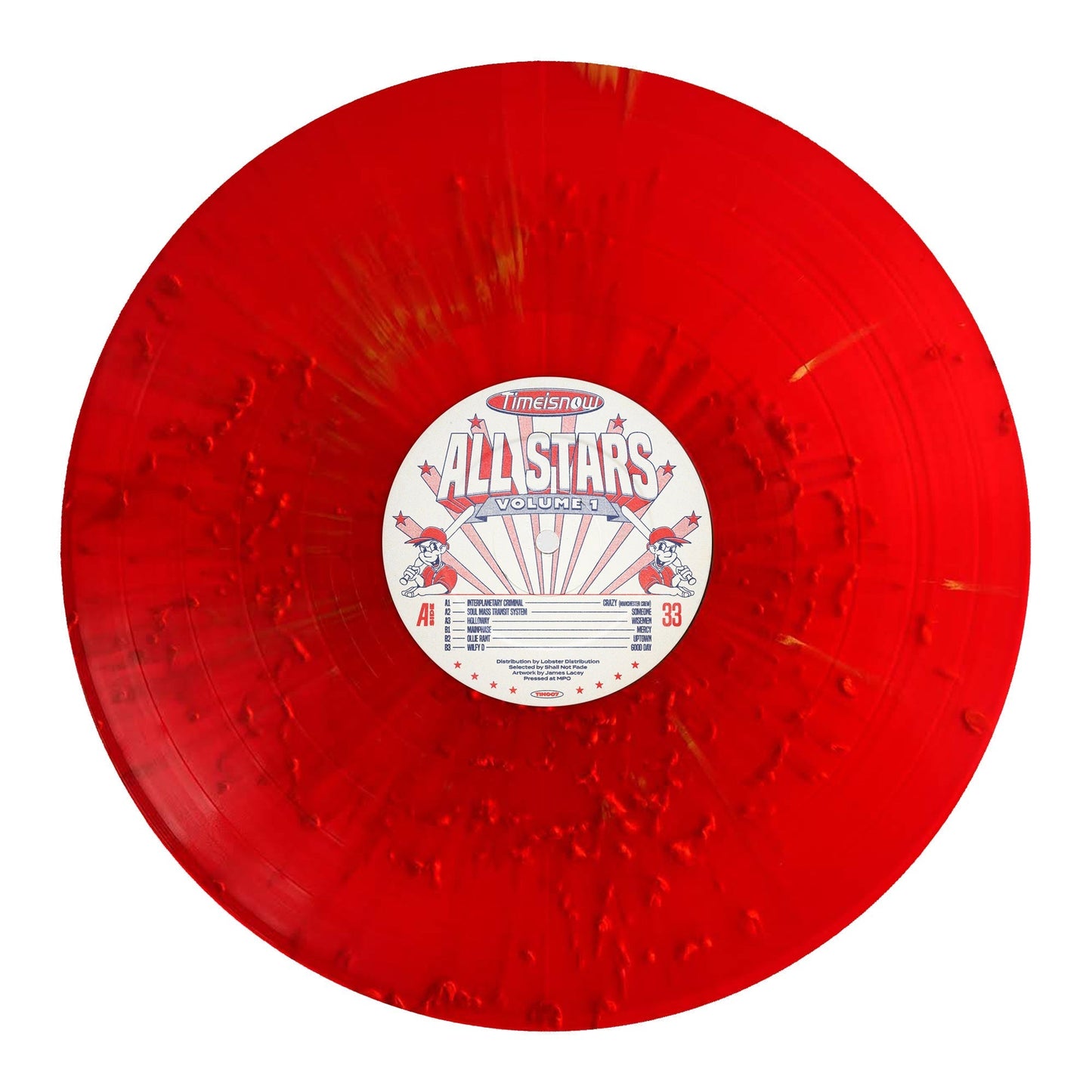 Various Artists - Time Is Now Allstars Vol. 1 [Repress - Red Splattered Vinyl]