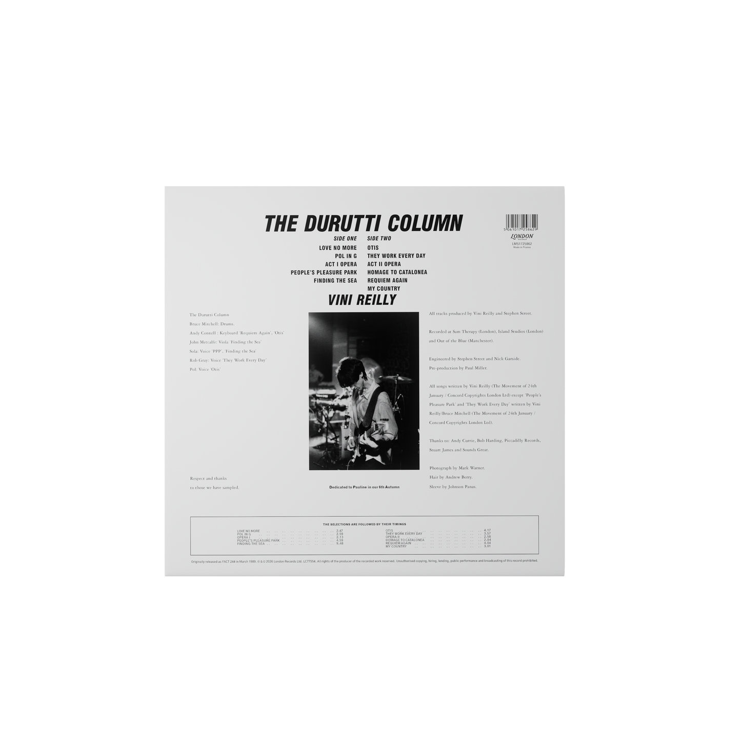 The Durutti Column - Vini Reilly [LP]