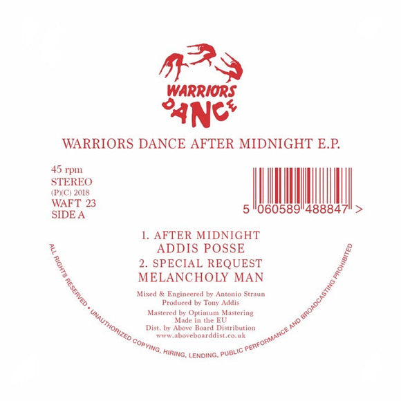 ADDIS POSSE/MELANCHOLY MAN/WATT NOIZE/NO SMOKE - Warriors Dance After Midnight EP