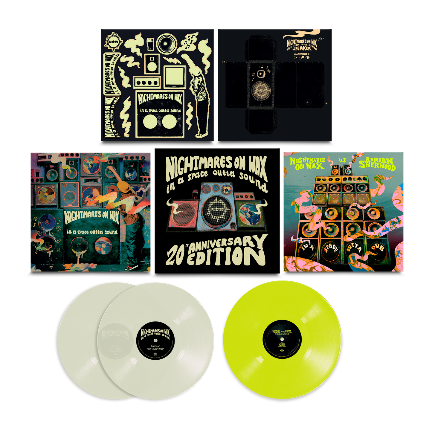 Nightmares On Wax - In A Space Outta Sound [20th Anniversary Edition] [3LP Box - Glow-in-the-dark 2LP/Neon Yellow Vinyl]