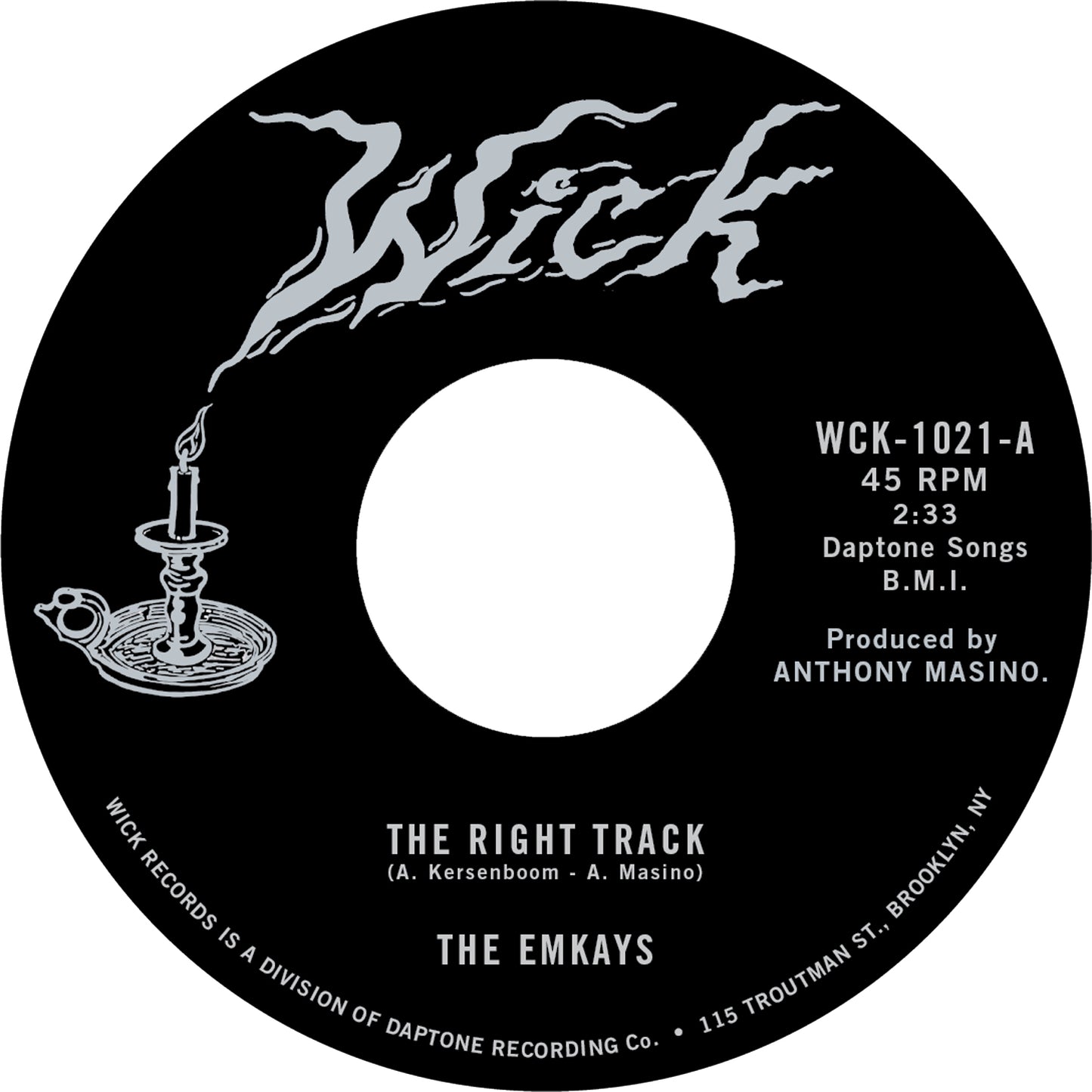 THE EMKAYS - THE RIGHT TRACK b/w MAKE IT TRUE [7" Vinyl]