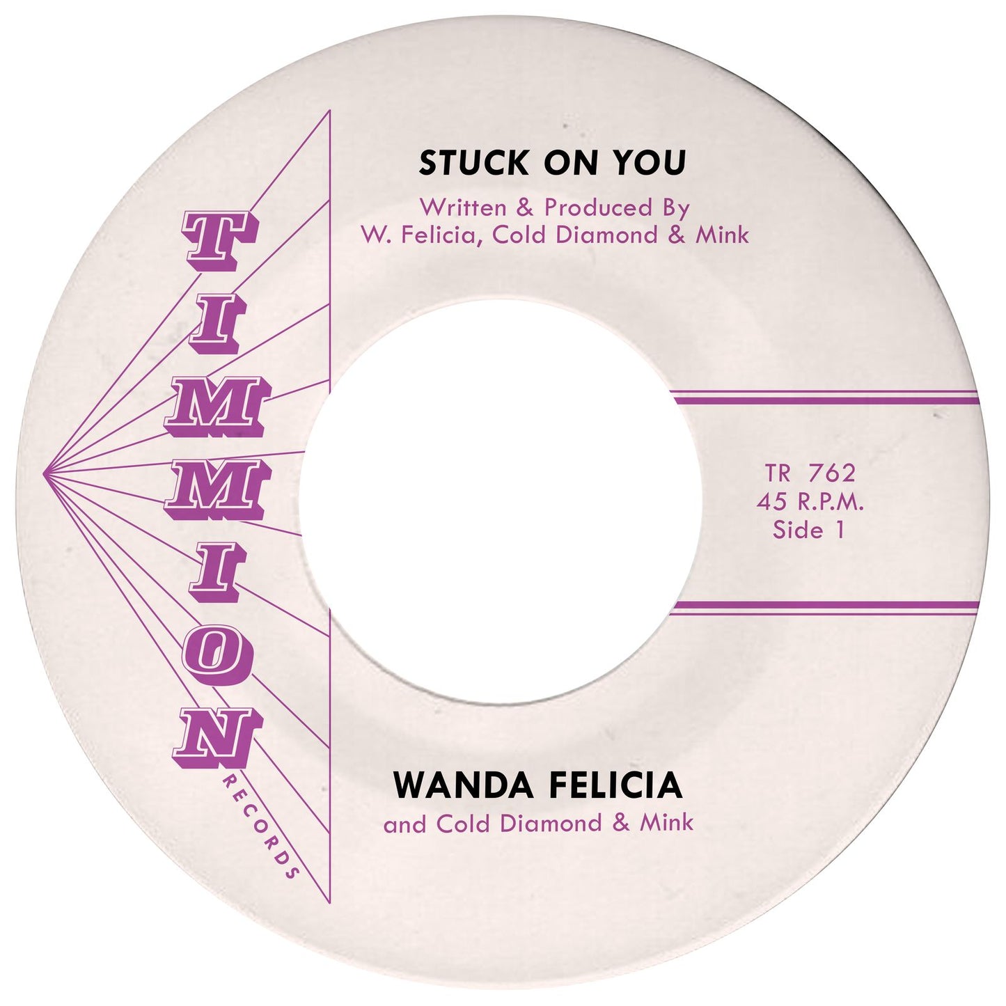 Wanda Felicia & Cold Diamond & Mink - Stuck On You [7" Pink Vinyl Single]