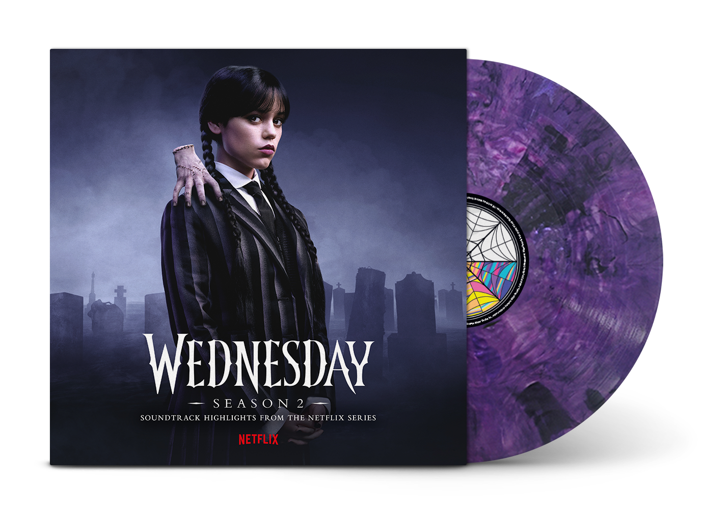 Chris Bacon - Wednesday: Season 2 (Original Soundtrack from the Netflix Series) [Purple and Black Blended Transparent LP] (ONE PER PERSON)