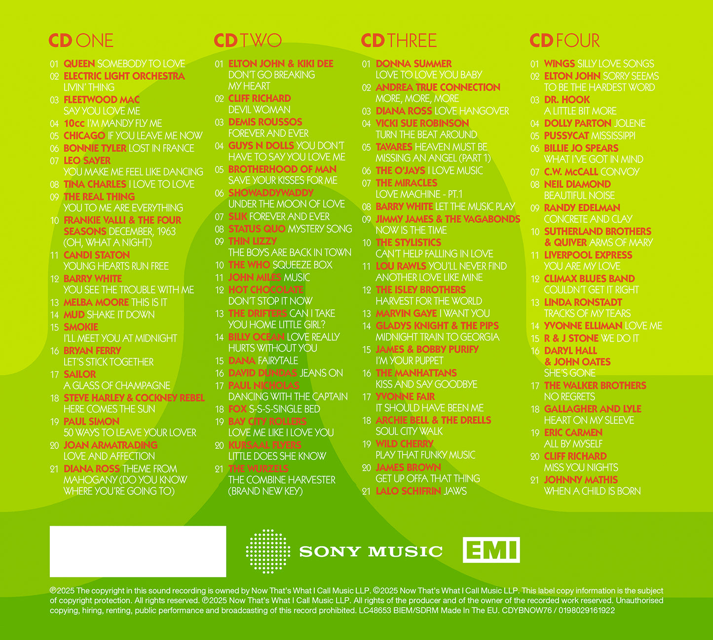 Various Artists - NOW - Yearbook 1976 [4CD]