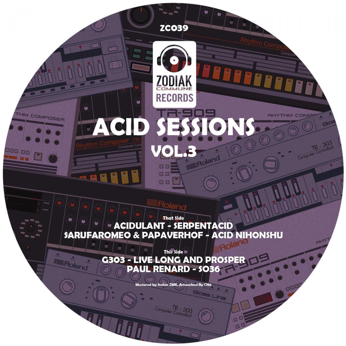 Various Artists - Acid Sessions vol. 3 [clear vinyl / sticker insert]
