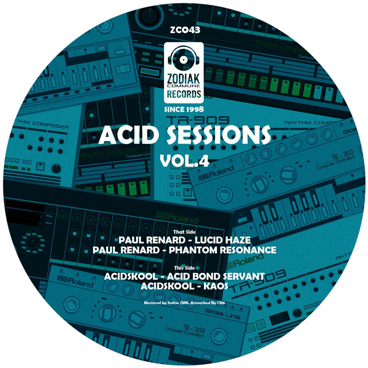 Paul Renard & ACIDSKOOL - Acid Sessions Vol. 4 [incl. stickers]