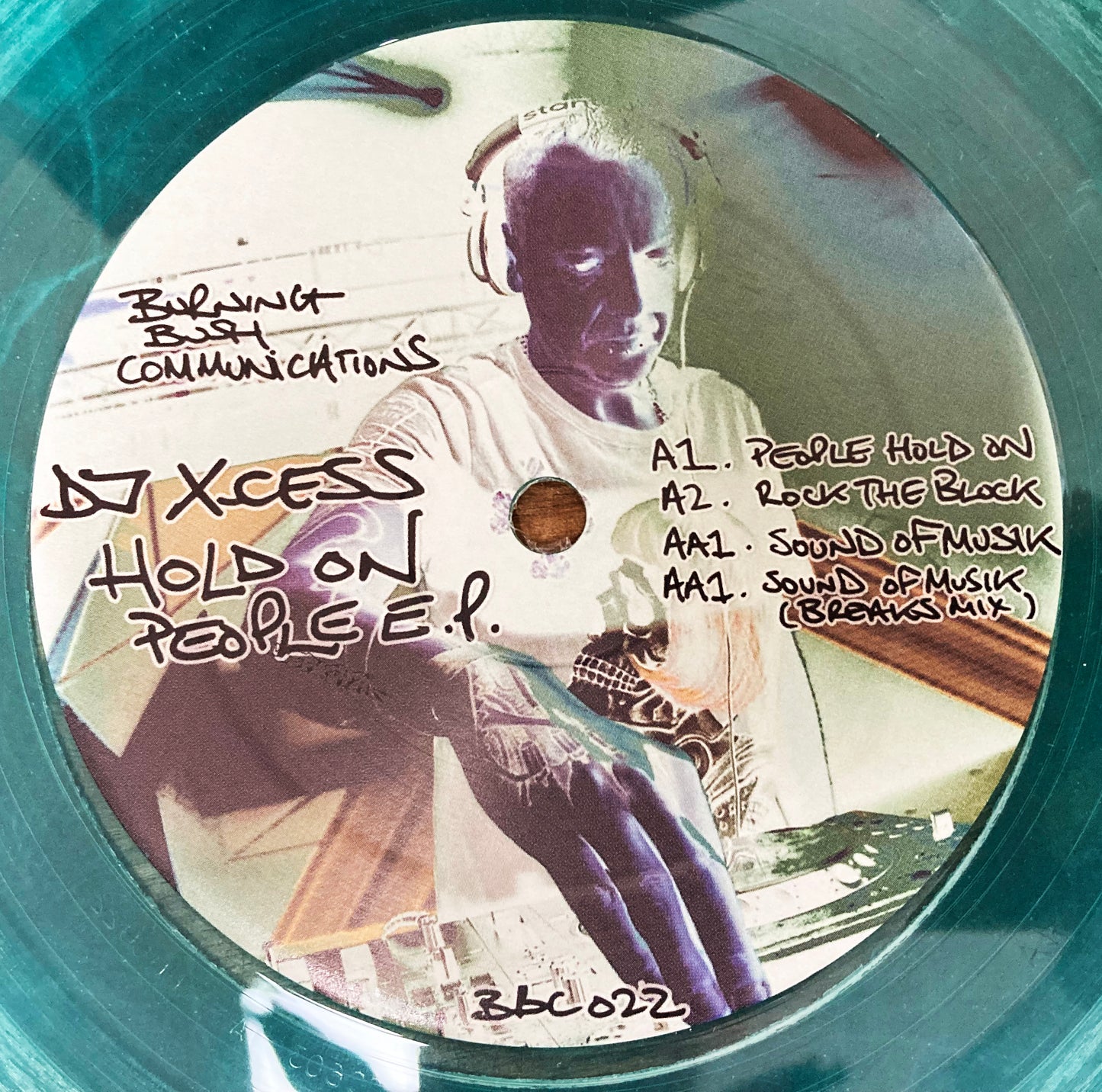 DJ X-Cess - Hold On People EP (Turquoise Smokey Vinyl Edition)