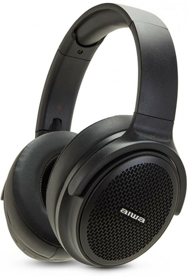 Aiwa - Bluetooth On-Ear Headphone with HyperBass [Black]