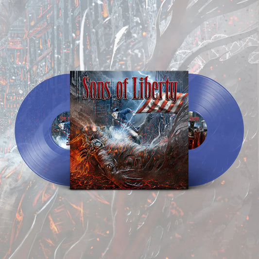 Jon Schaffer's Sons of Liberty - Thought Crimes (Volumes 1 & 2) [Double Transparent Blue LP in Gatefold]