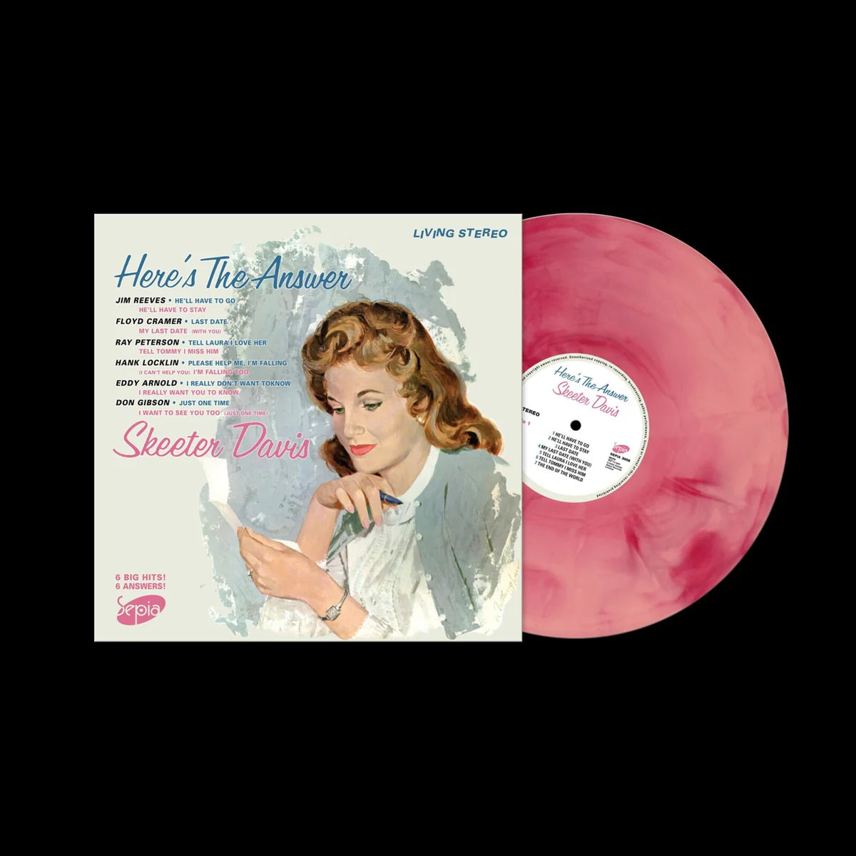 Skeeter Davis - Here's The Answer [Magenta Coloured Marbled Vinyl]