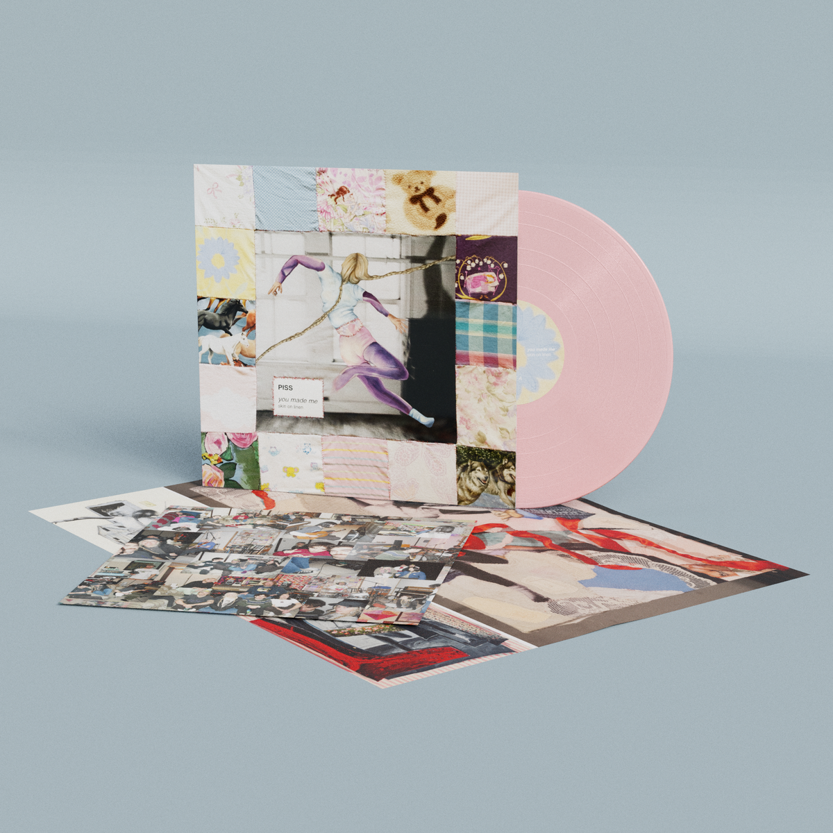 PISS - you made me / skin on linen [Loser Edition on Baby Pink vinyl]