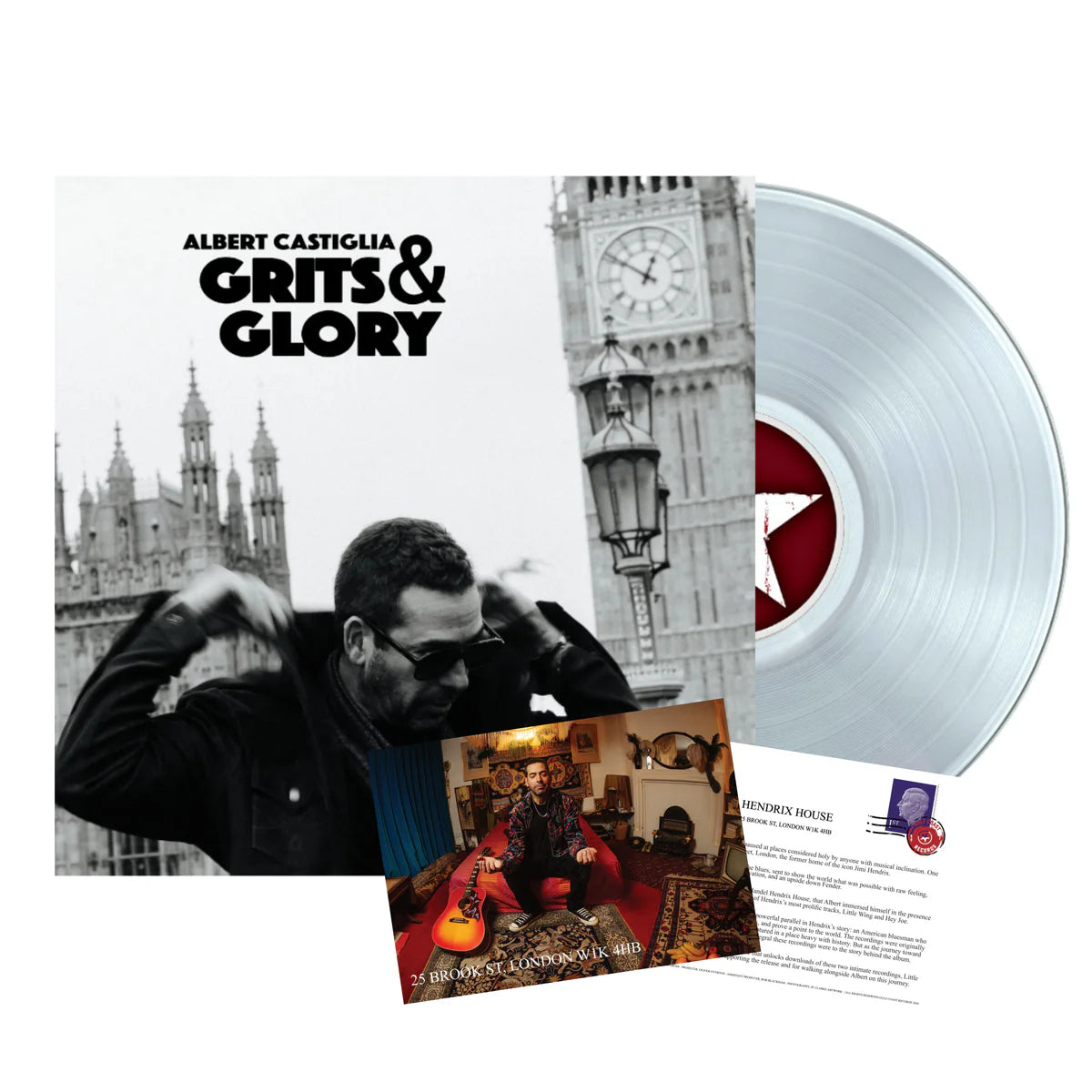 Albert Castiglia - Grits & Glory [Clear Translucent Vinyl]