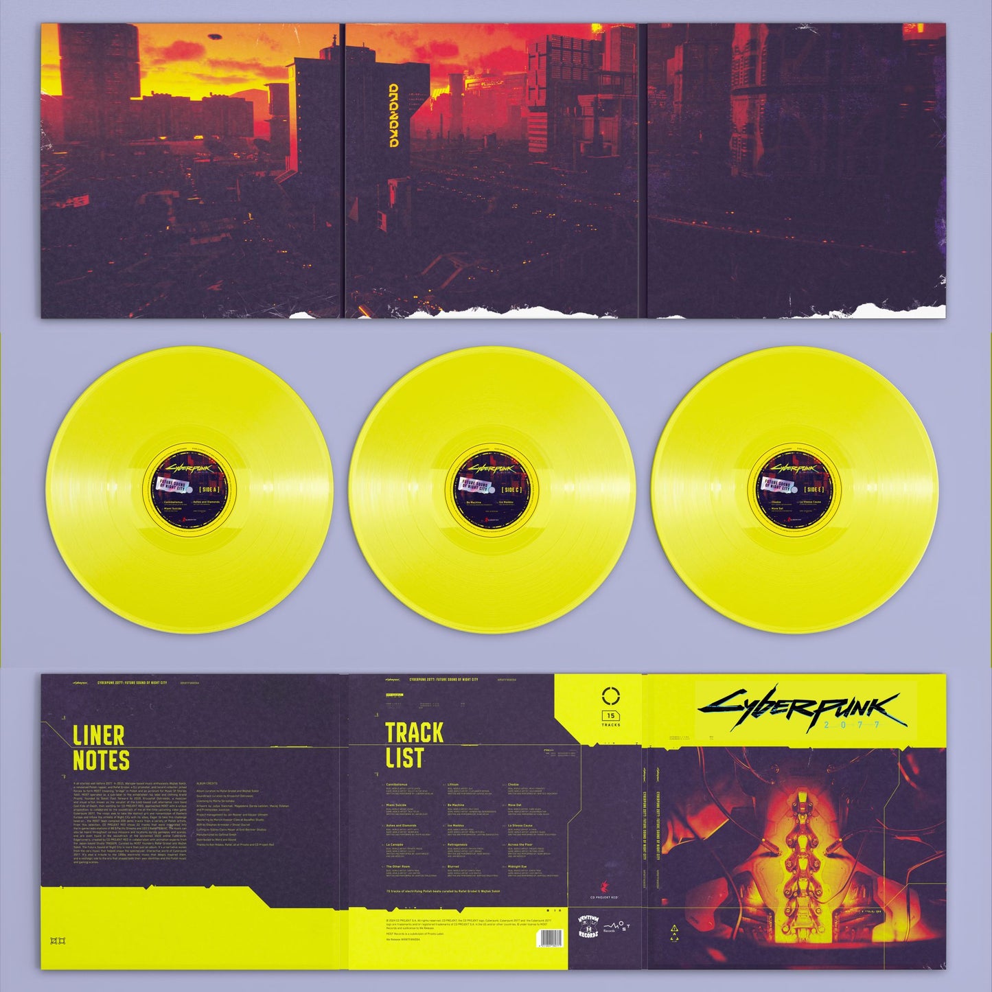 Various Artists - Cyberpunk 2077: Future Sound of Night City [3LP Limited Edition Yellow Vinyl]