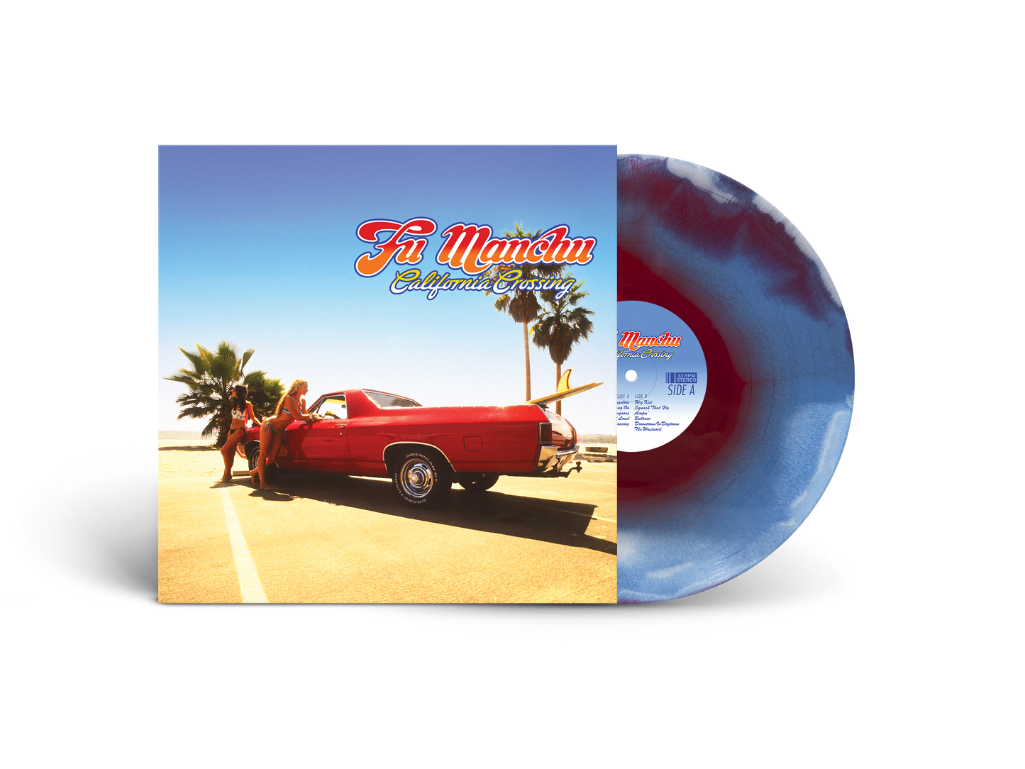 Fu Manchu - California Crossing 25th Anniversary Edition [Custom Red, White and Blue 3 Layer Color Vinyl]