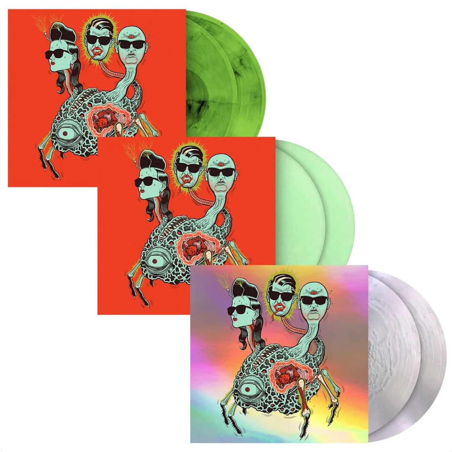 PUSCIFER - GLOBAL PROBING LIVE [2LP GLOW IN THE DARK VINYL GATEFOLD]