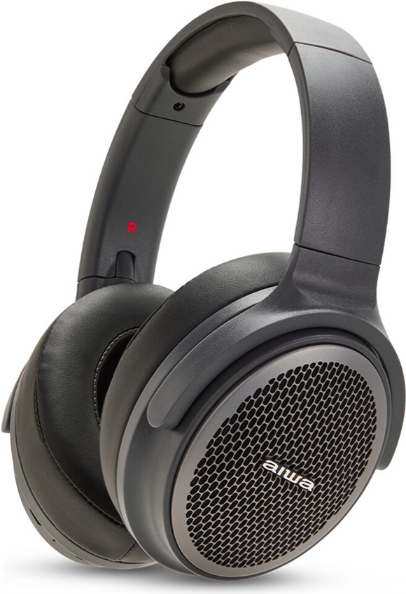 Aiwa - Bluetooth On-Ear Headphone with HyperBass [Grey]