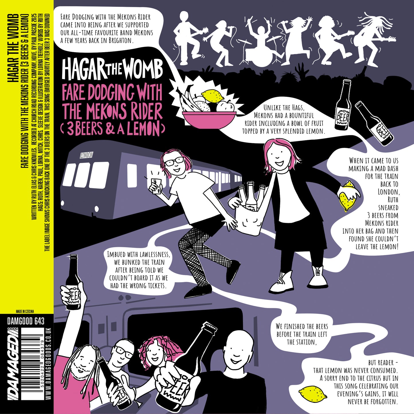 Mekons / Hagar The Womb - Split [7" Yellow]