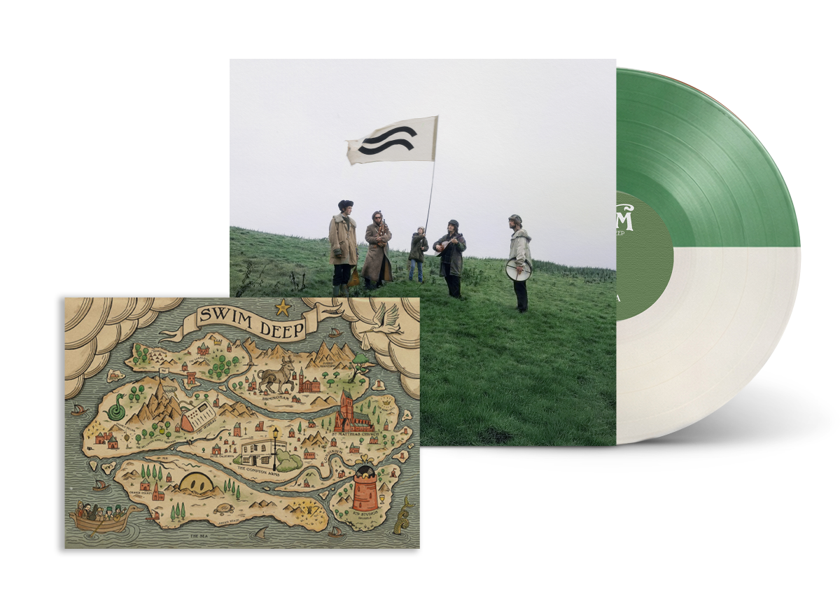 Swim Deep - Hum [half green + half white coloured vinyl]