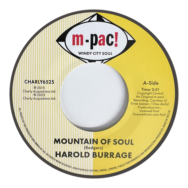 HAROLD BURRAGE / WILLIE PARKER - MOUNTAIN OF SOUL / SO GLAD [7" Vinyl]