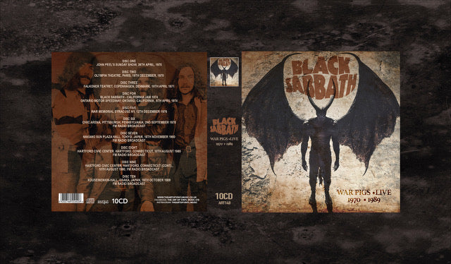 BLACK SABBATH - WAR PIGS -  LIVE 1970 -1989 [10CD BOXSET]