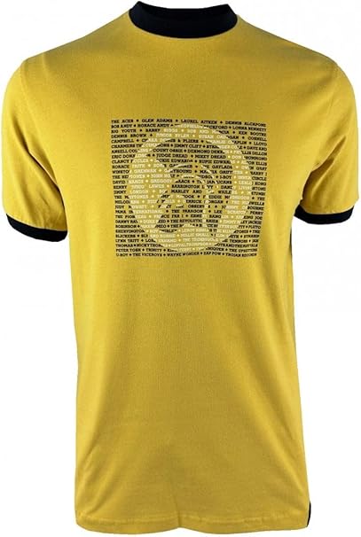 TROJAN ARTIST LOGO T SHIRT - MUSTARD [SMALL]