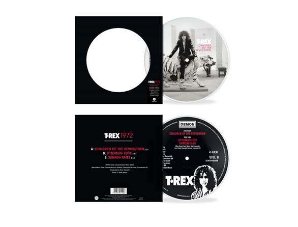 T. Rex - Children Of The Revolution / Jitterbug Love / Sunken Rags - 7" Picture Disc