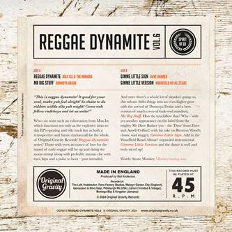 Various Artists - Reggae Dynamite Vol. 6 EP [7" Vinyl]