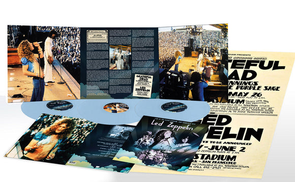 Led Zeppelin - Live at the Kezar Stadium, San Francisco 1973 [3LP light blue coloured vinyl]