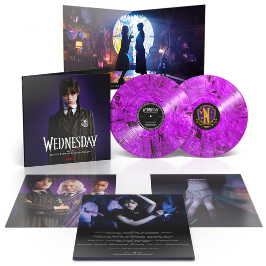 Danny Elfman & Chris Bacon - Wednesday [2LP Purple Goth with Smoky Shadow Vinyl]