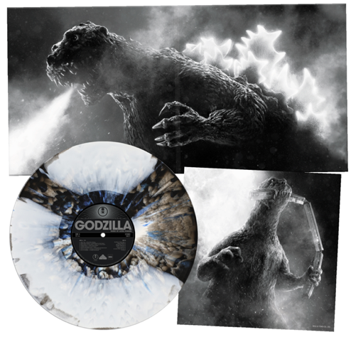 OST: Godzilla (Akira Ifukube) - (1lp White Swirl vinyl with Blue splatter)