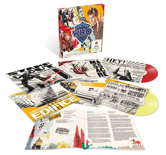 Doctor Who - Pest Control & The Forever Trap (David Tennant & Catherine Tate) on Translucent Red & Yellow Vinyl [6LP]