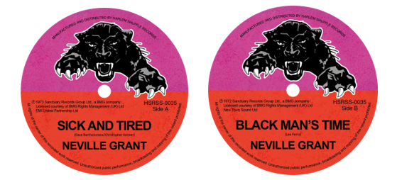 Neville Grant : Sick& Tired / Black Man’s Time (7")