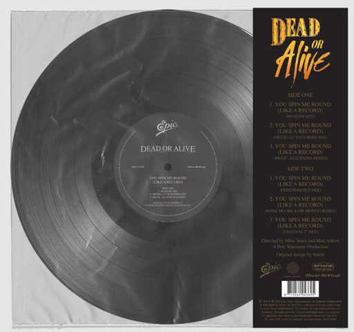 Dead Or Alive - You Spin Me Round (Like A Record) (1 x 12" Black)