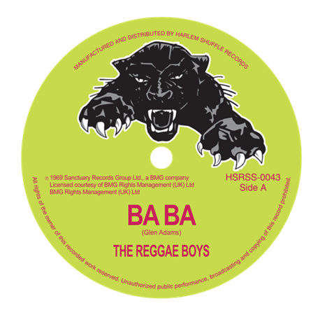 THE REGGAE BOYS: BA BA / GLEN ADAMS: POWER CUT (7”)