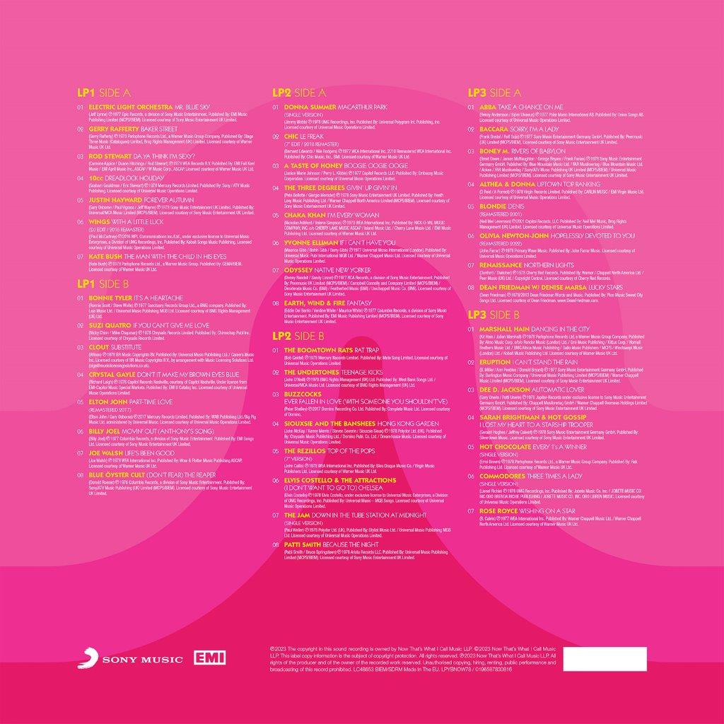 Various Artists - NOW – Yearbook 1978 [3LP Coloured Vinyl]