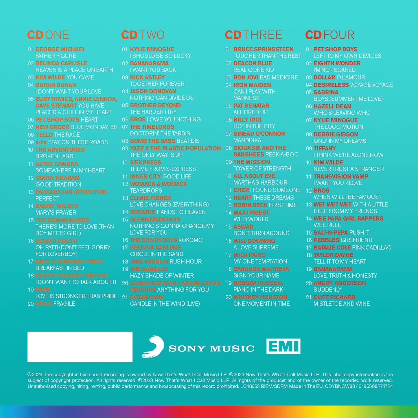 NOW – Yearbook 1988 (Standard 4CD)