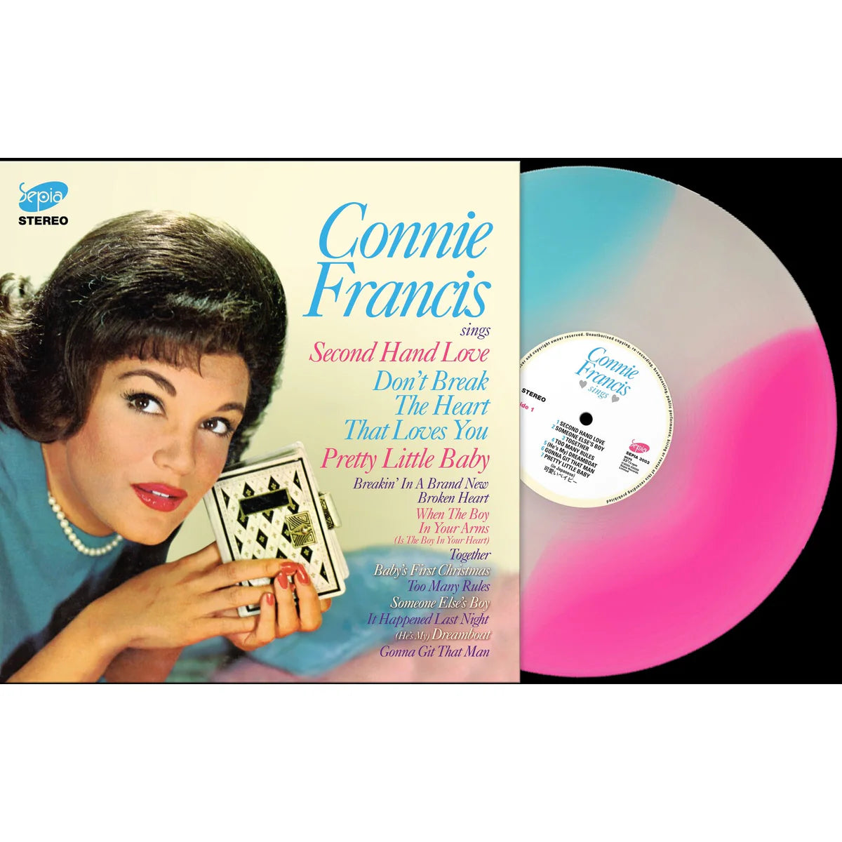 Connie Francis - Connie Francis sings Second Hand Love & Pretty Little Baby etc. [Multi-Colour Vinyl]