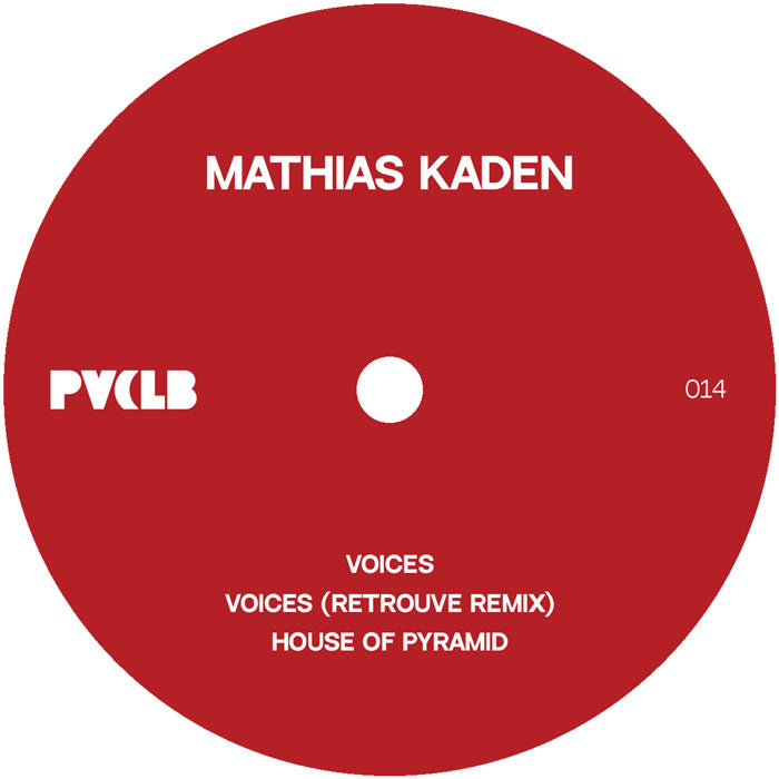 Mathias Kaden - Voices EP [Transparent Orange with White splatter]