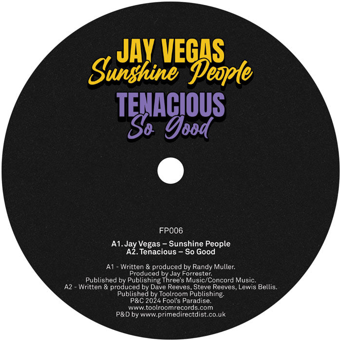 Jay Vegas, Tenacious, Sgt Slick and Tommy Glasses - Fool's Paradise Sampler Vol. 5