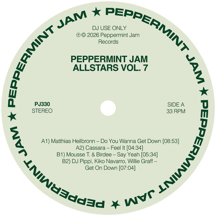 Matthias Heilbronn / Cassara / Mousse T. & Birdee / Dj Pippi / Kiko Navarro / Wil-lie Graff - Peppermint Jam Allstars Vol 7