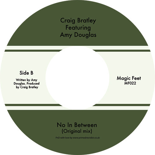 Craig Bratley Featuring Amy Douglas - No In Between [7" Vinyl]