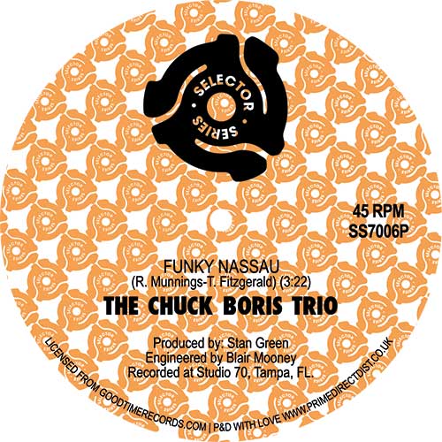 The Chuck Boris Trio - Funky Nassau / Shaft [7" Orange Vinyl Picture Sleeve] (RSD 2023)