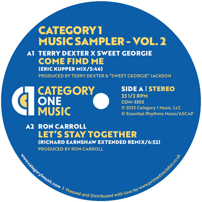 Terry Dexter / Ron Carroll / Ed Ramsay / Eric Kupper - Category 1 Music Sampler - Vol. 2