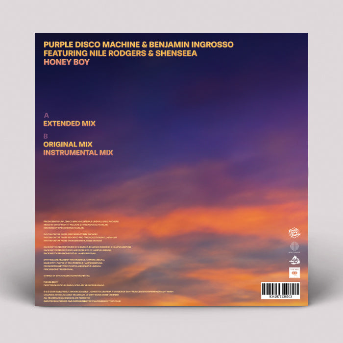 Purple Disco Machine / Benjamin Ingrosso Featuring Nile Rodgers / Shenseea - Honey Boy