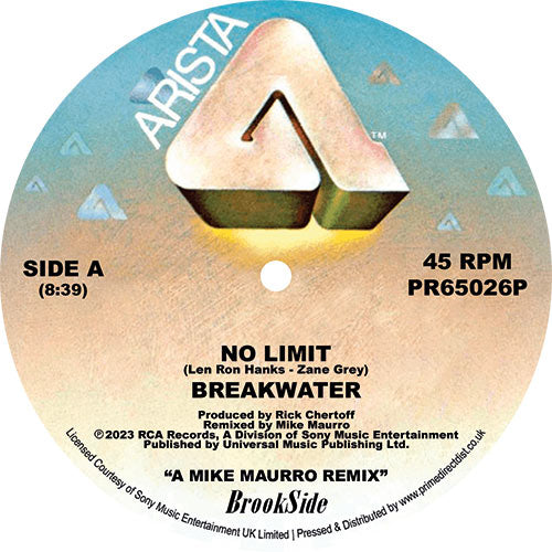 Breakwater - No Limit (Mike Maurro Mix) / No Limit (12" Single Version Blue Vinyl) (RSD 2023)
