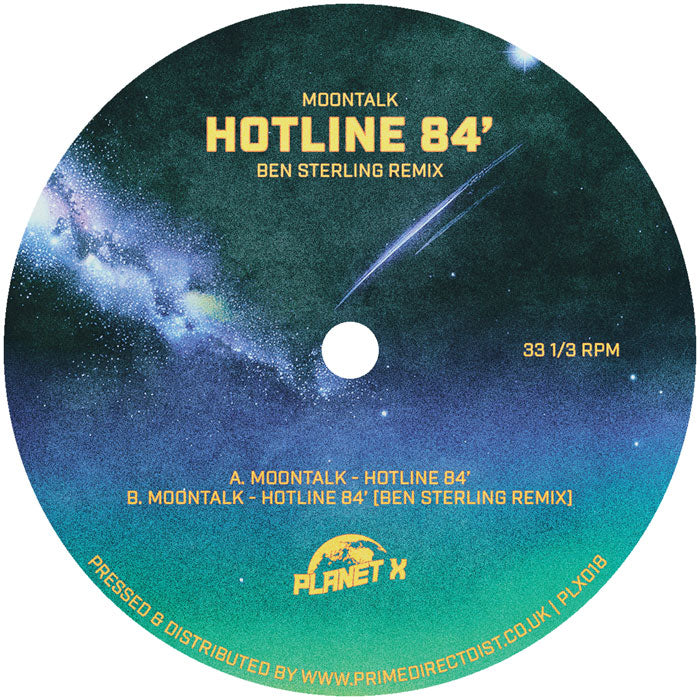 Moontalk - Hotline 84’ [Black & Blue Splatter Effect Vinyl]