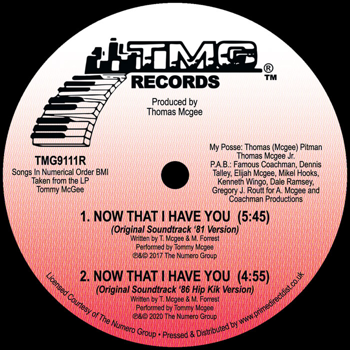 Tommy McGee - Now That I Have You [Red Vinyl]
