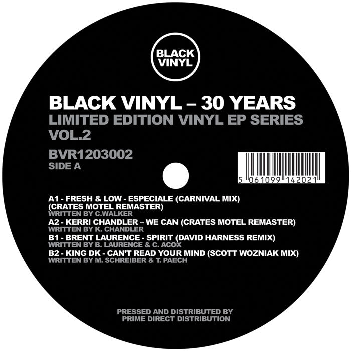 Fresh & Low / Kerri Chandler / Brent Laurence / King Dk Black Vinyl - 30 Years Volume 2