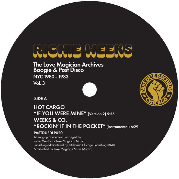 Richie Weeks - The Love Magician Archives. Boogie & Post Disco. NYC 1980 – 1983 Vol.3 [2LP]